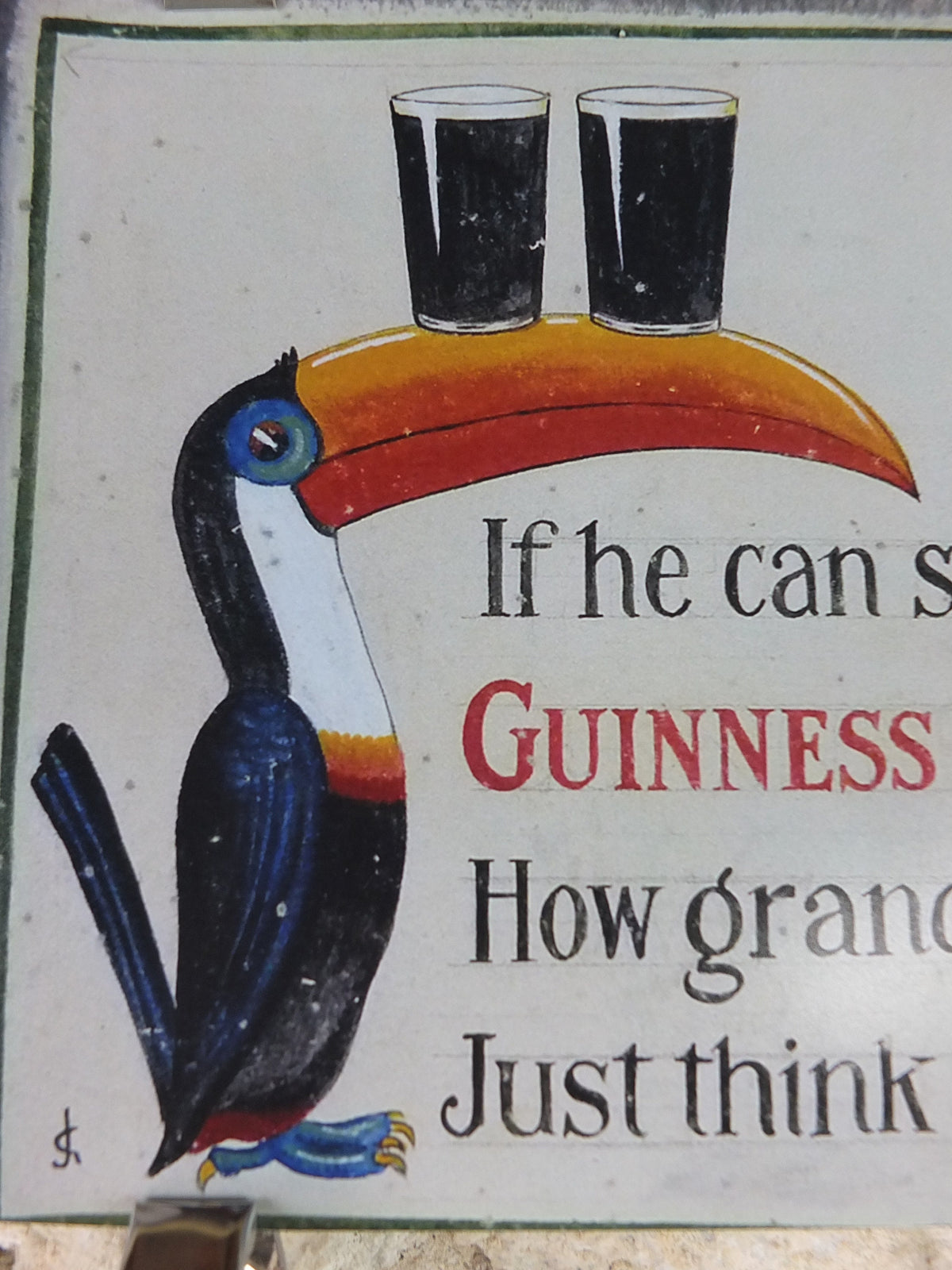 The Lost Guinness Gilroy Posters Photo, by John Gilroy, Guinness is Good for You, from S.H. Benson, Advertising campaigns, wall art decor