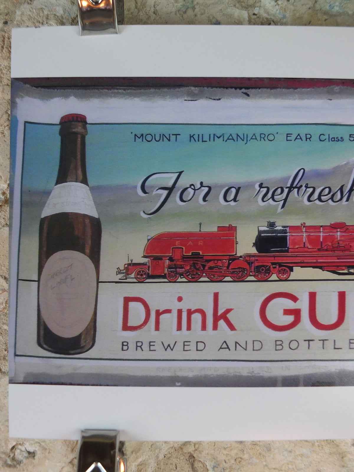 The Lost Guinness Gilroy Posters Photo, by John Gilroy, Drink Guinness Train, from S.H. Benson, Advertising campaigns, wall art decor