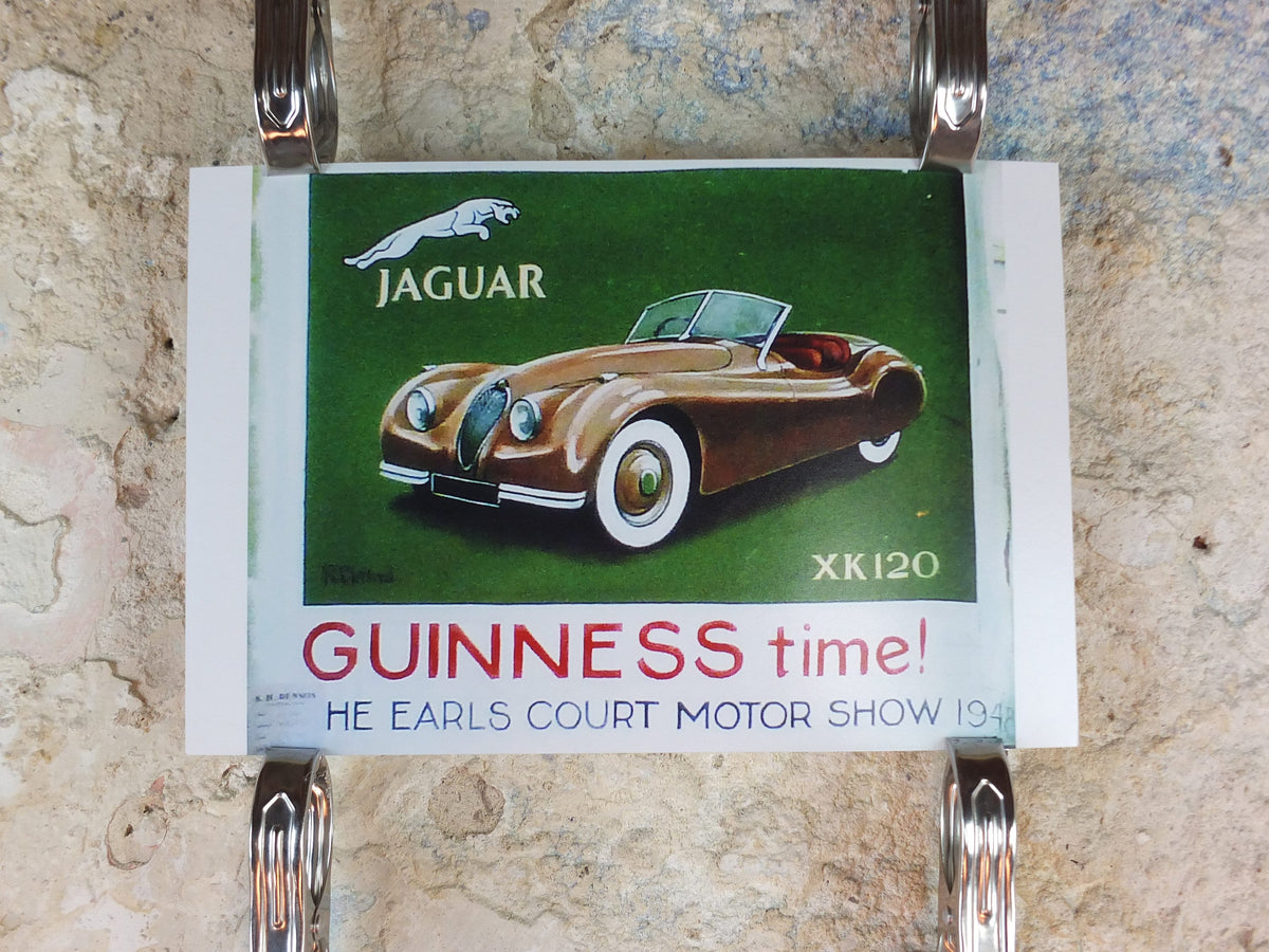 The Lost Guinness Gilroy Posters Photo, by John Gilroy, Guinness Time Jaguar, from S.H. Benson, Advertising campaigns, wall art decor