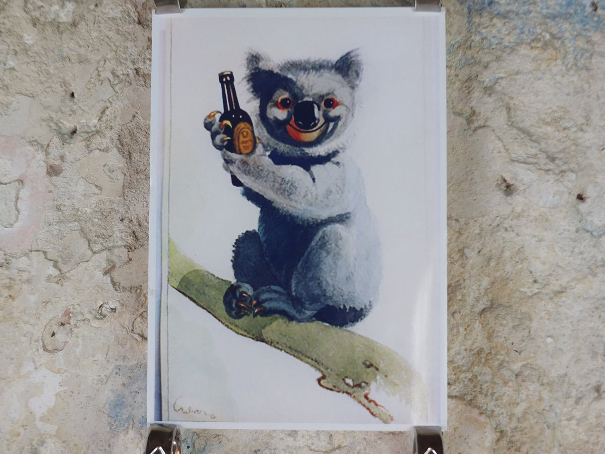 The Lost Guinness Gilroy Posters Photo, by John Gilroy, Koala with Guinness, from S.H. Benson, Advertising campaigns, wall art decor