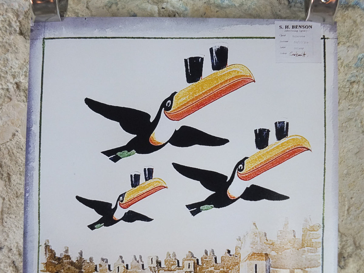 The Lost Guinness Gilroy Posters Photo, by John Gilroy, Time for a Guinness Toucan, from S.H. Benson, Advertising campaigns, wall art decor