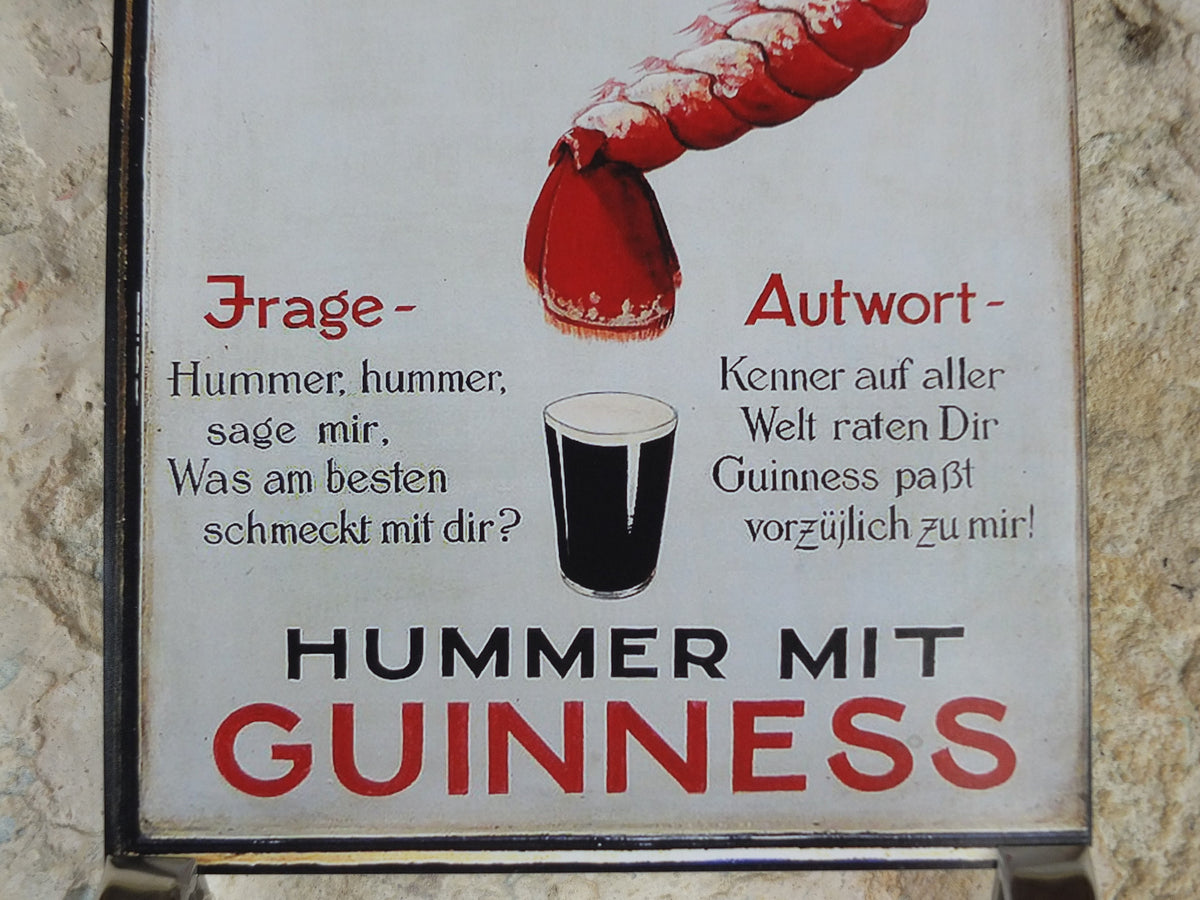 The Lost Guinness Gilroy Posters Photo, by John Gilroy, Lobster with Guinness, from S.H. Benson, Advertising campaigns, wall art decor