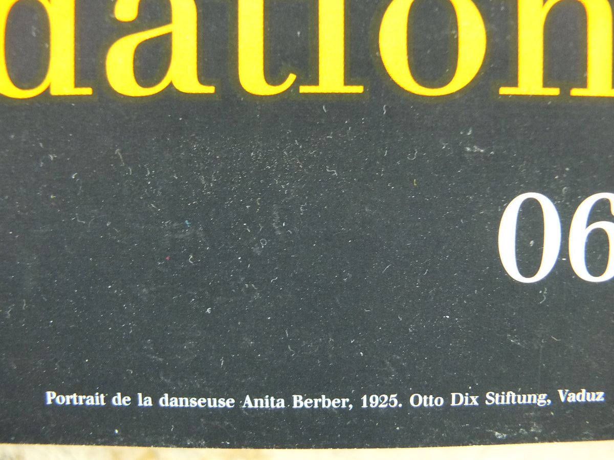 1998 Otto Dix Poster, Portrait of the Dancer Anita Berber 1925, Fondation Maeght, Expressionism, gallery exhibition wall art decor