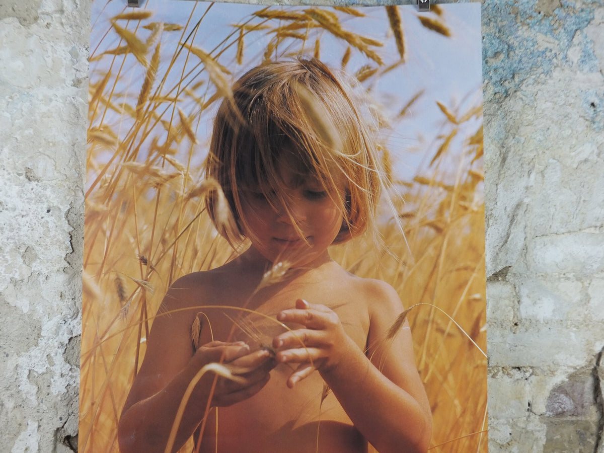 1970s Denmark Travel Poster, Denmark - You'll Love It, Child in a field of wheat, Danish Tourist Board, Travel tourism, wall art decor