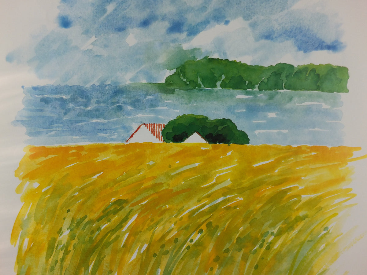 1970s Denmark Travel Poster, Denmark - You'll Love It, painting of Danish seascape, Danish Tourist Board, Travel tourism, wall art decor