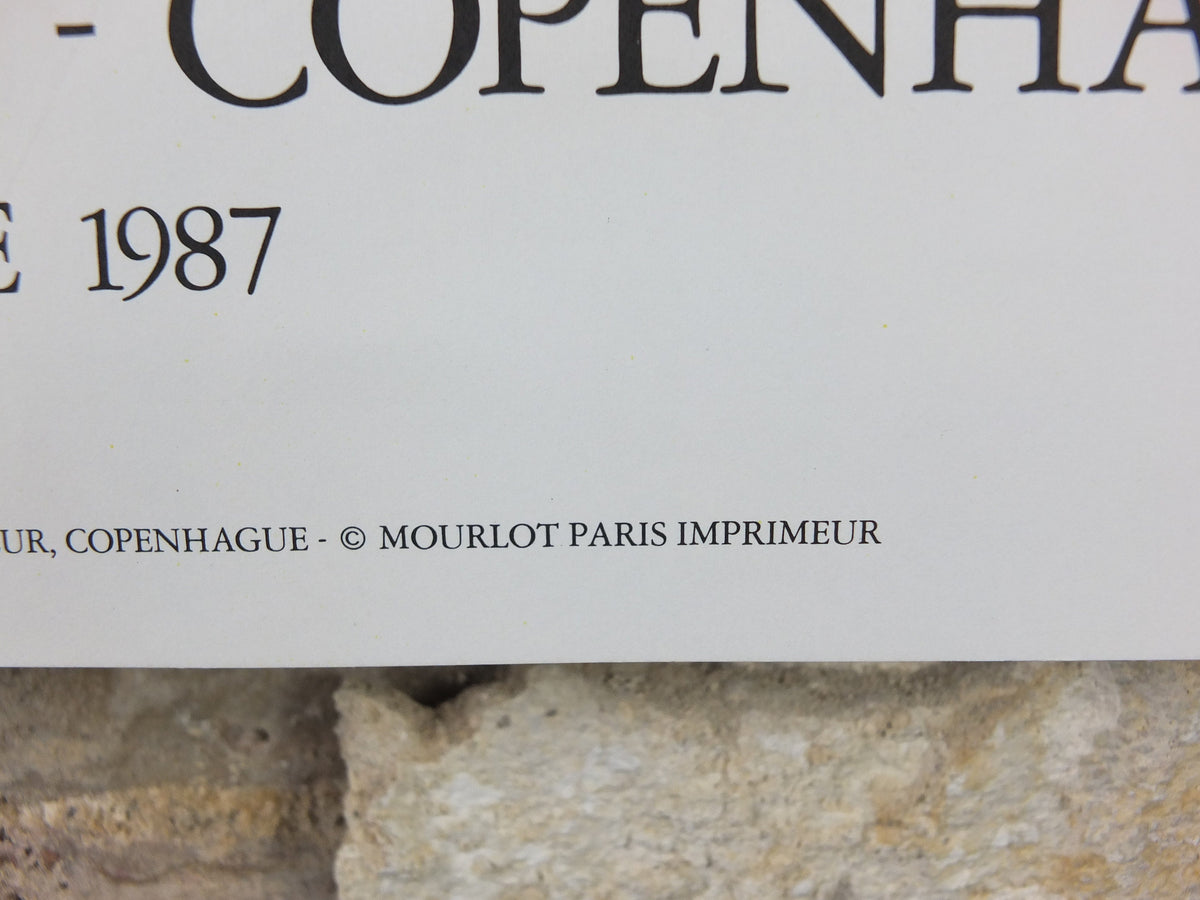 1987 Henri Matisse Poster, Atelier Mourlot, Fauvism, Magazin du Nord Copenhagen, Modernism, abstract, gallery exhibition wall art decor