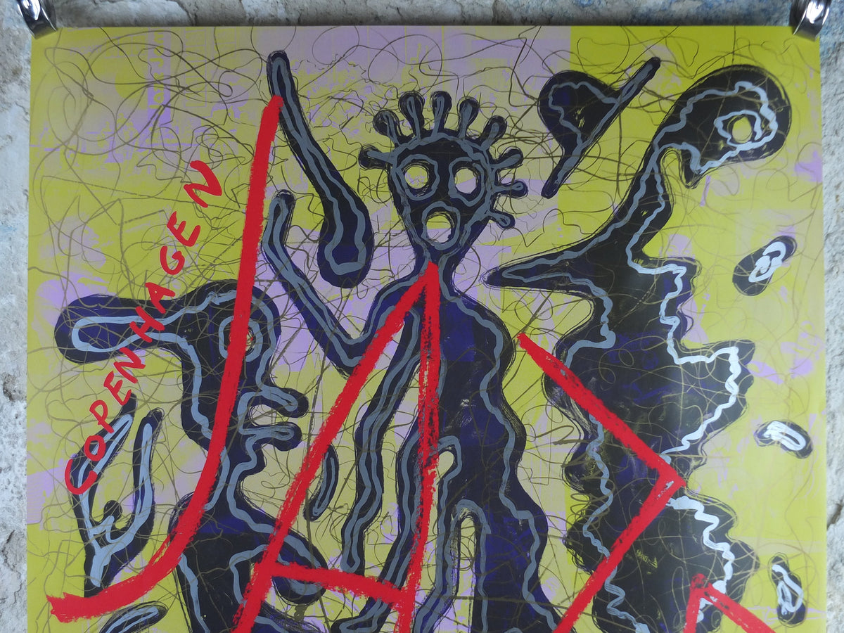 2000 signed Copenhagen Jazz Festival Poster, hand signed by Bjørn Nørgaard, Denmark, Bjorn Norgaard, music, wall art decor