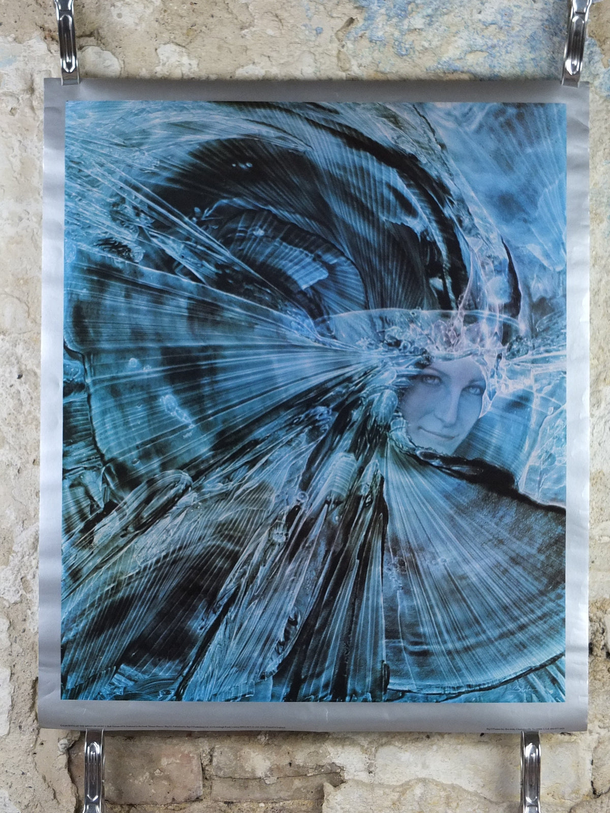 1978 Bob Vendosa Poster, Jutta at the speed of Light, from Manas Manna GA102 Big O posters, fantasy wall art decor