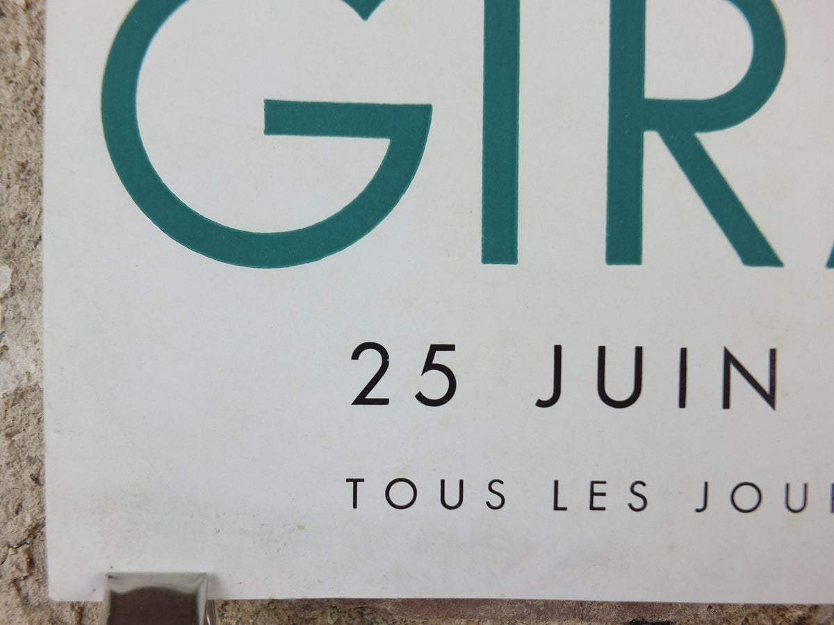 1955 Pierre Mignard & François Girardon Poster, Versailles Court Sculptors, Musee des Beaux Arts Troyes, gallery exhibition wall art decor
