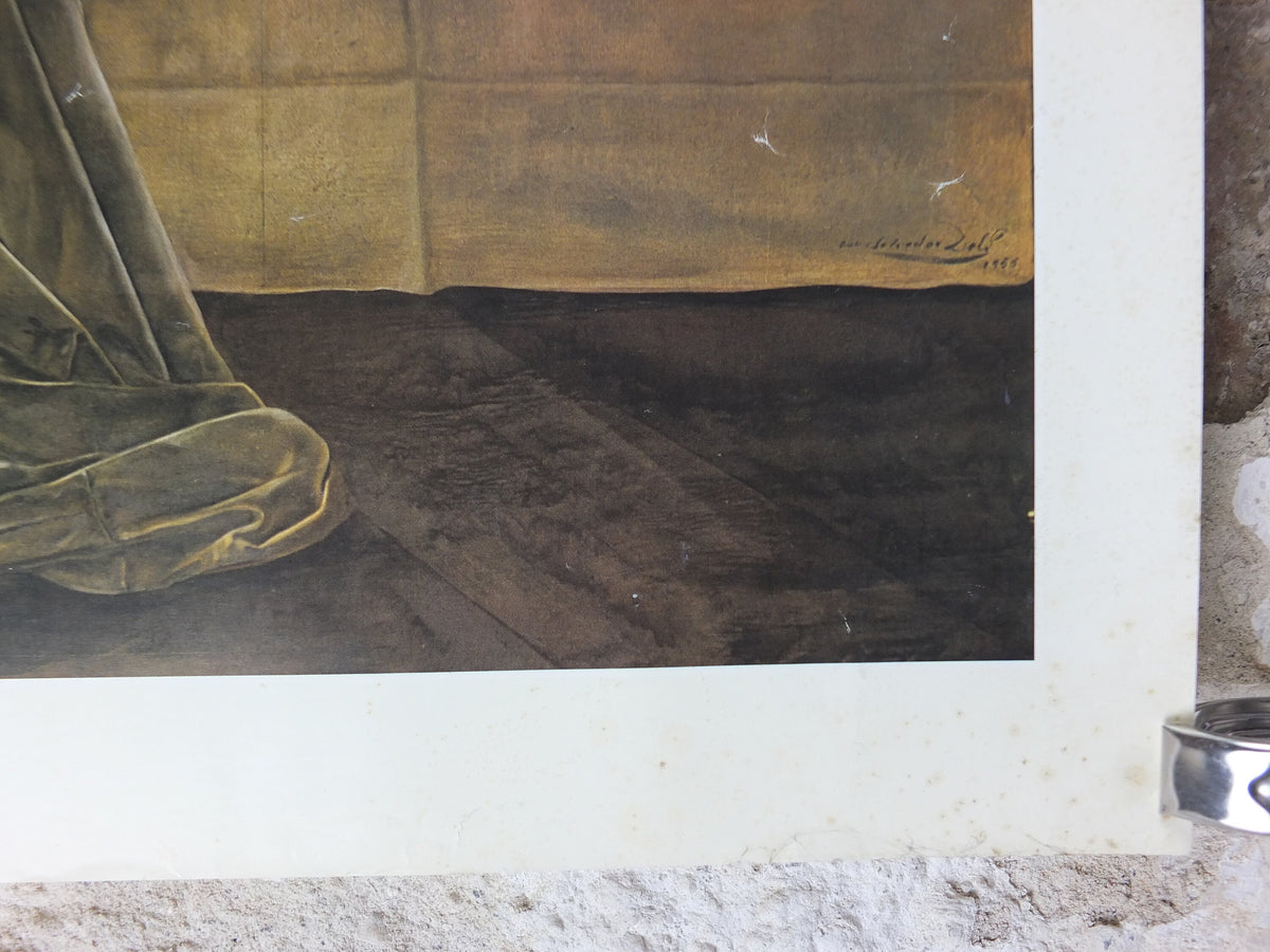 1970s Salvador Dali Poster, The Sacrament of the Last Supper, Jesus religious art, Cubism, Dada, Surrealism, wall art decor
