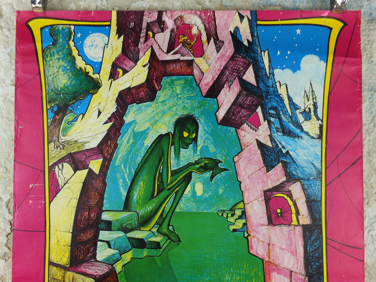 1969 Lord of the Rings Gollum Poster, Smeagol by D. de S. Pernes, J.R.R. Tolkien, Middle Earth, Third Age fantasy fiction wall art decor