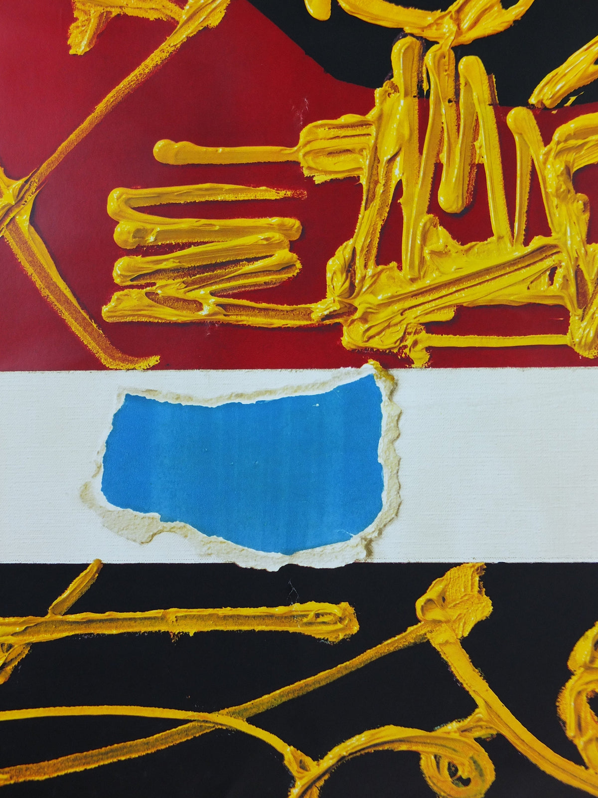 1967 Original Air France Poster, Great Britain by Georges Mathieu, lyrical abstraction, Abstract Art, Grande Bretagne, travel wall art decor