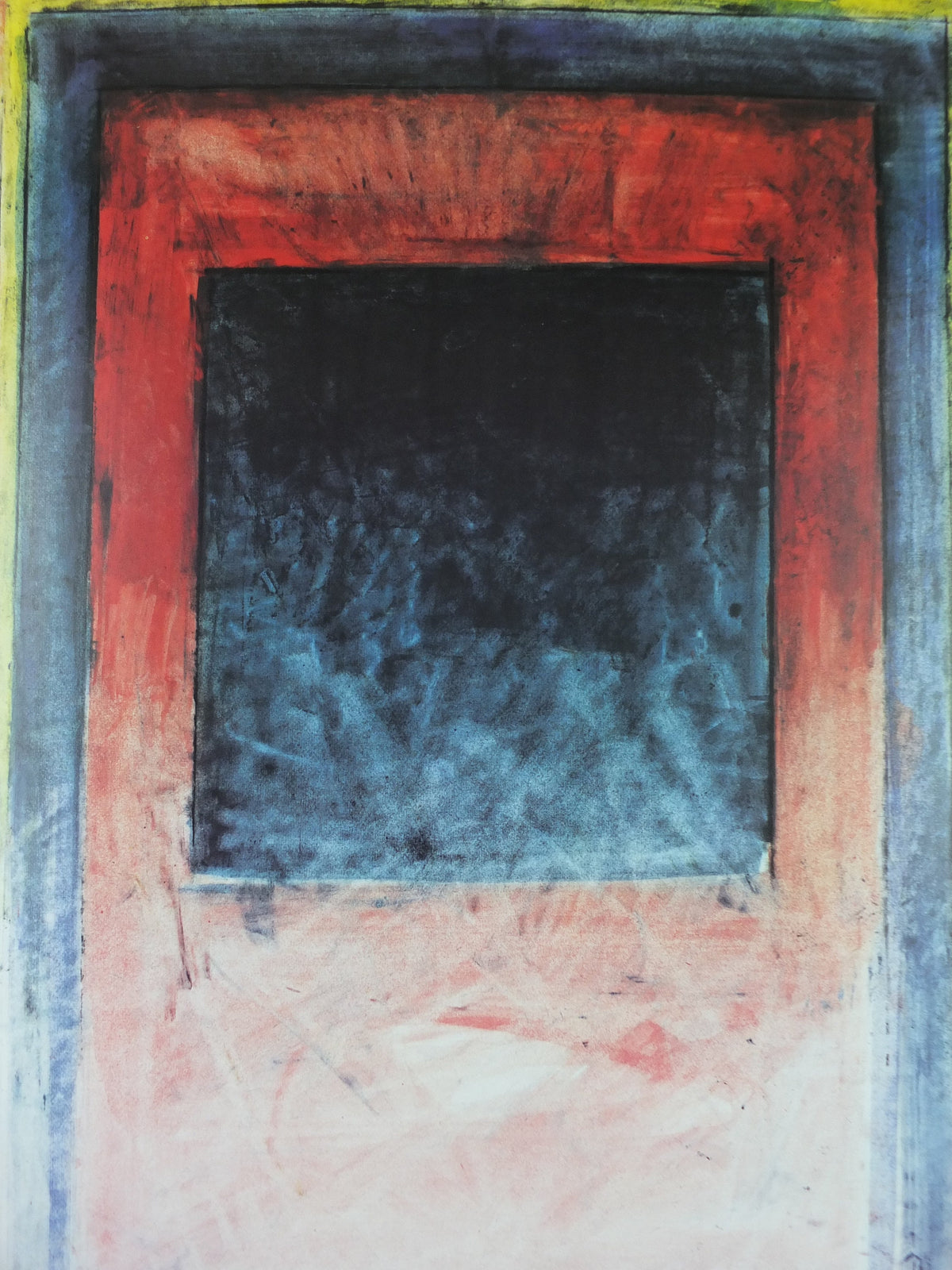 1983 Anne Madden Poster, Abstract, Fondation Maeght Paris, gallery exhibition, wall art decor