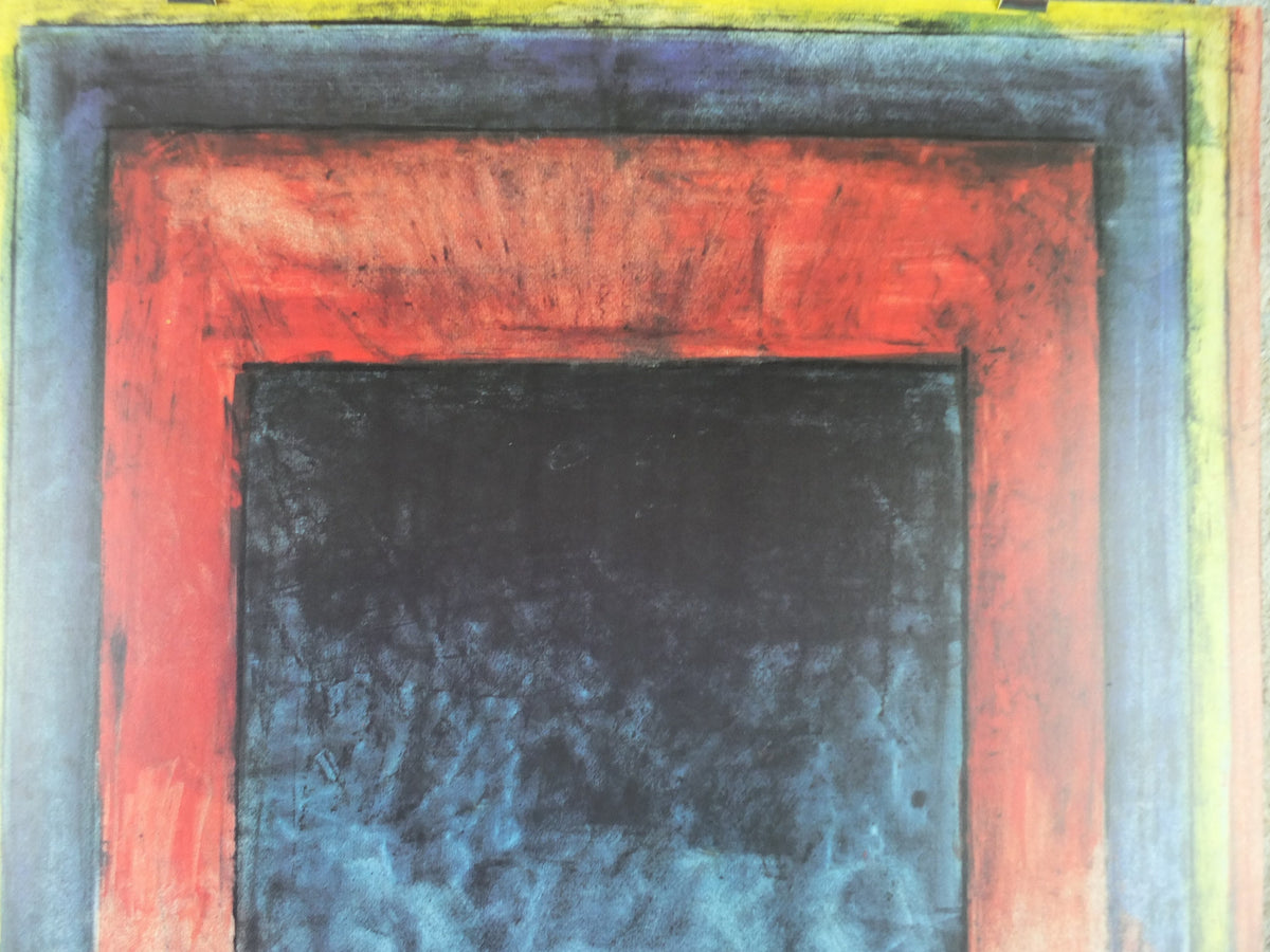 1983 Anne Madden Poster, Abstract, Fondation Maeght Paris, gallery exhibition, wall art decor