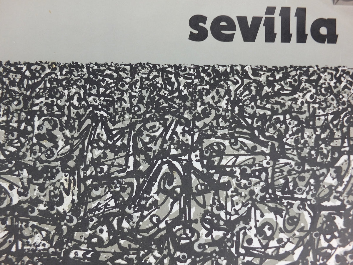 1982 World Cup Poster, Sevilla Spain 82 Espana, Copa del Mundo de Futbol, Antonio Saura, football, soccer, original sport wall art decor