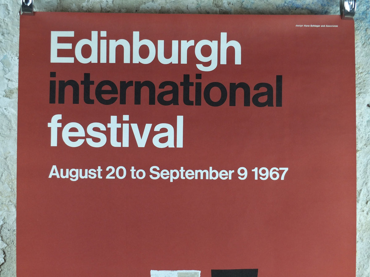 1967 Edinburgh International Festival Poster, Scottish Arts Festival, classical music and performing arts, wall art decor