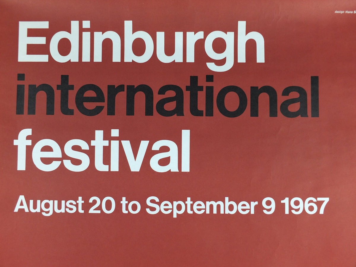1967 Edinburgh International Festival Poster, Scottish Arts Festival, classical music and performing arts, wall art decor
