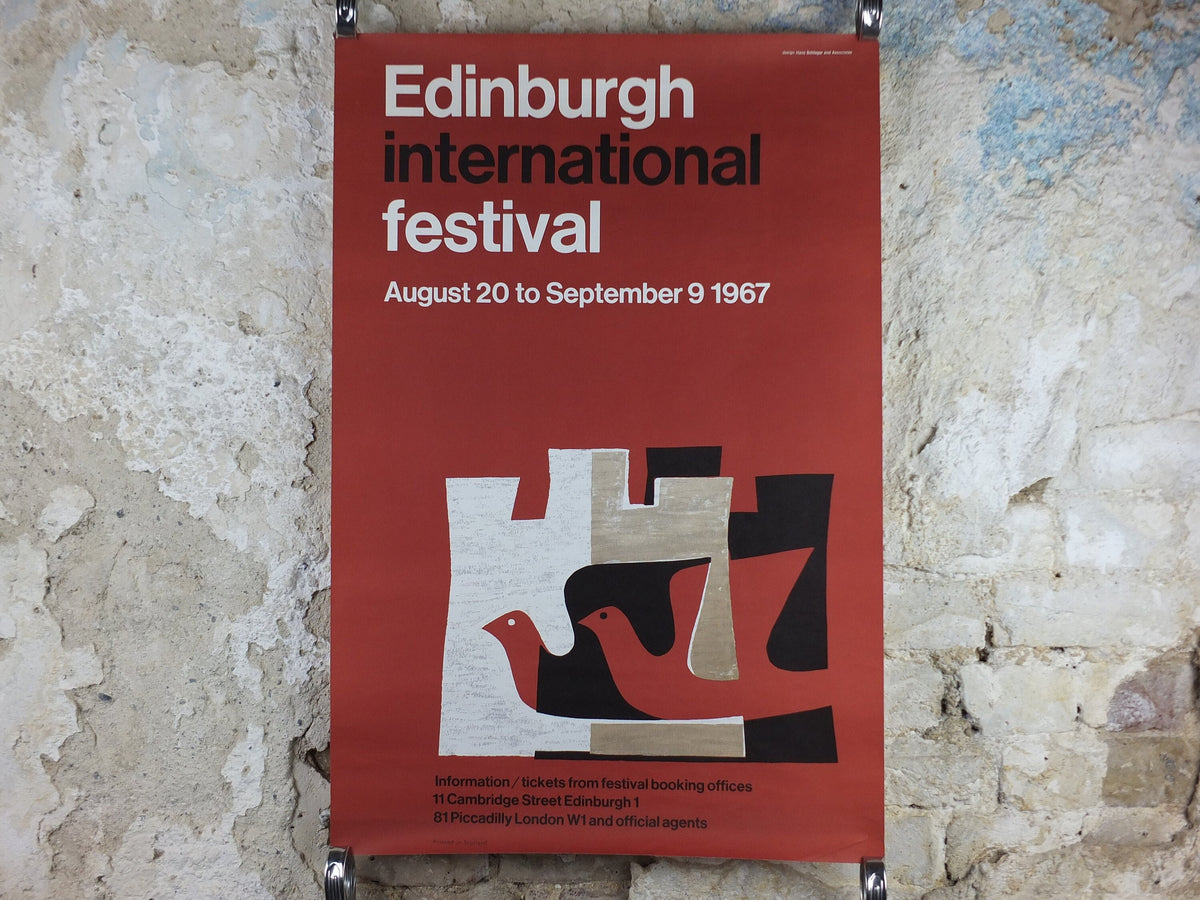 1967 Edinburgh International Festival Poster, Scottish Arts Festival, classical music and performing arts, wall art decor