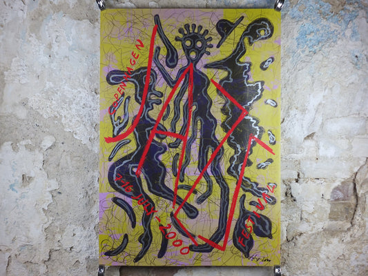 2000 signed Copenhagen Jazz Festival Poster, hand signed by Bjørn Nørgaard, Denmark, Bjorn Norgaard, music, wall art decor