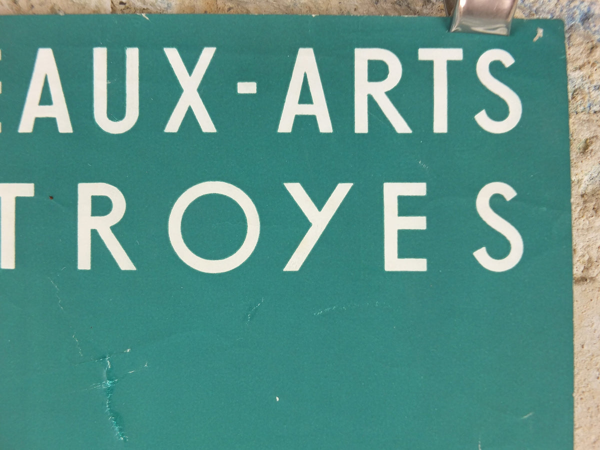 1955 Pierre Mignard & François Girardon Poster, Versailles Court Sculptors, Musee des Beaux Arts Troyes, gallery exhibition wall art decor
