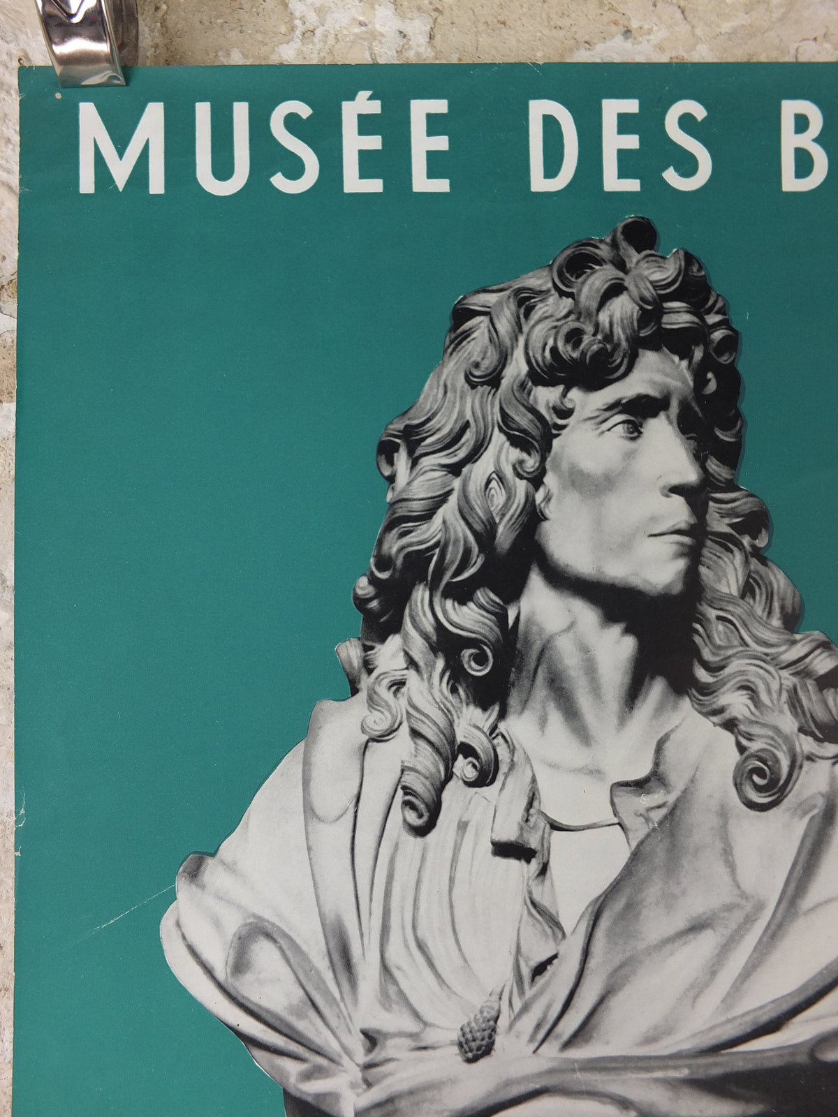 1955 Pierre Mignard & François Girardon Poster, Versailles Court Sculptors, Musee des Beaux Arts Troyes, gallery exhibition wall art decor