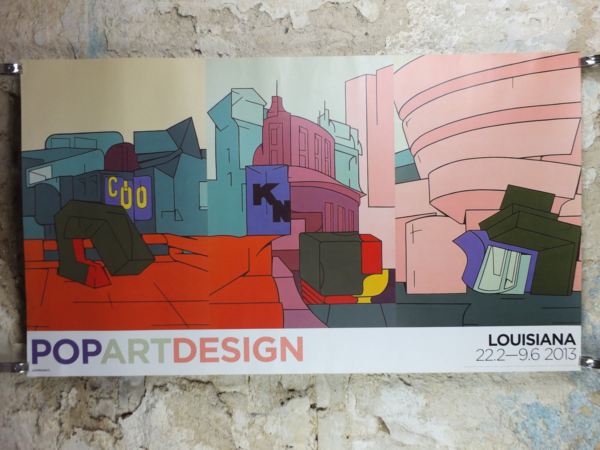 2013 Valerio Adami Poster, Plein Air N.Y., 1968, Louisiana Musieum of Modern Art, pop art, retro wall art decor