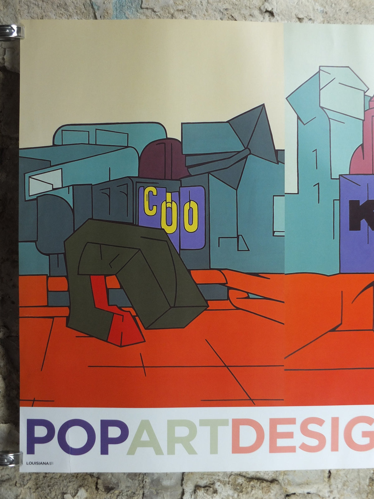 2013 Valerio Adami Poster, Plein Air N.Y., 1968, triptych, Louisiana Museum of Modern Art, pop art, retro wall art decor