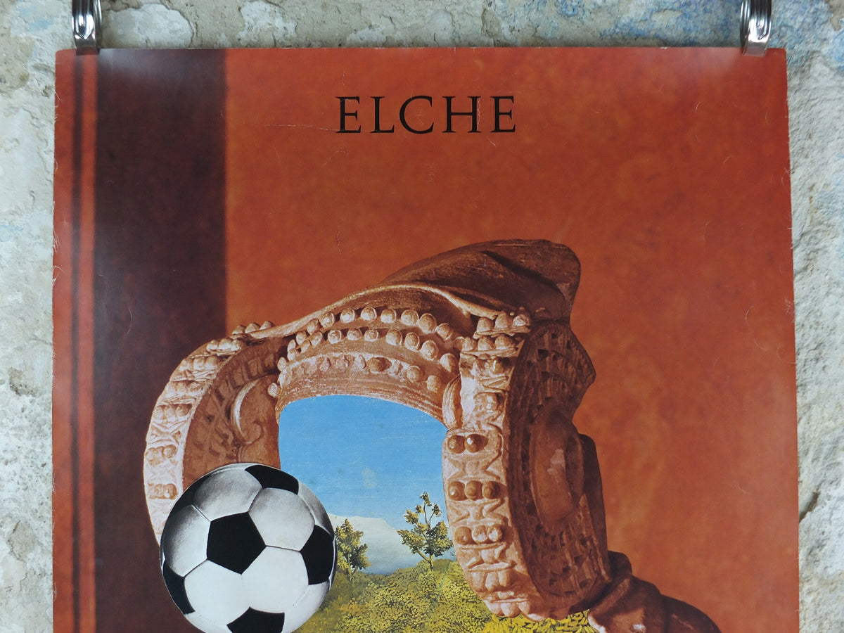 1982 World Cup Poster, Elche Spain 82 Espana, Copa del Mundo de futbol, Richard Topor, football, soccer, original sport wall art decor