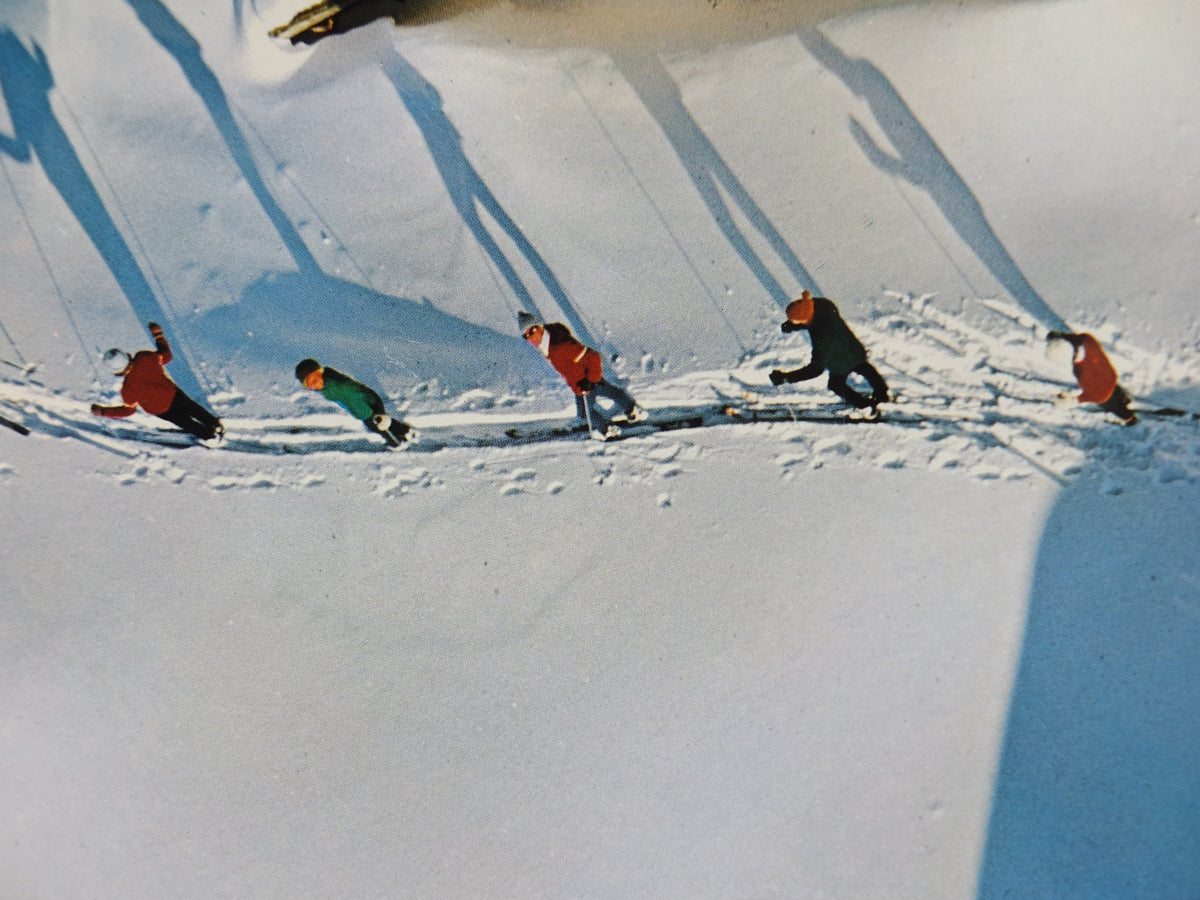 1970s Salzburg Ski Poster, Schlossalm winter sports in the Gastein Valley, Austria Alps travel tourism skiing, wall art decor
