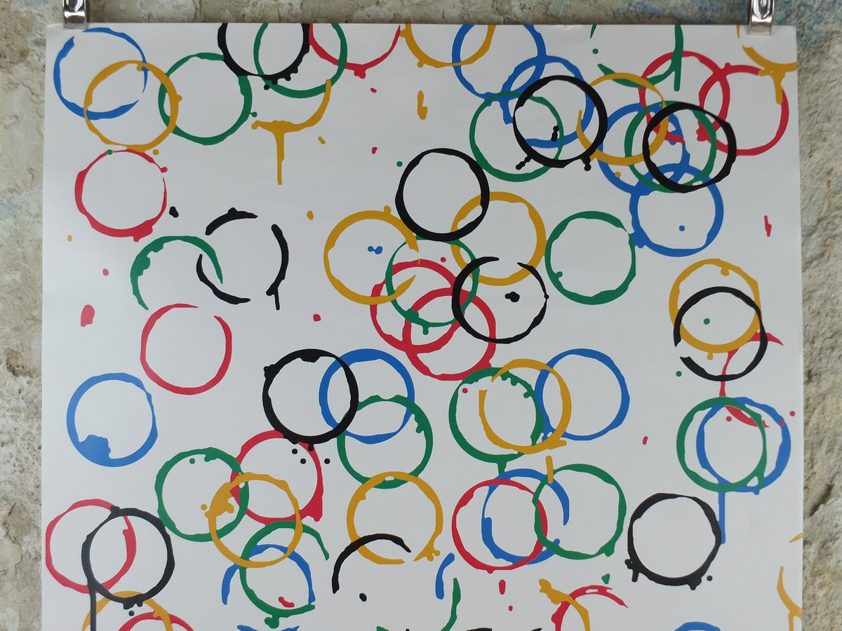 2012 London Olympics Poster, Rachel Whiteread, Olympic Rings, LondOn 2012, XXX Olympiad, post modern, sport wall art decor
