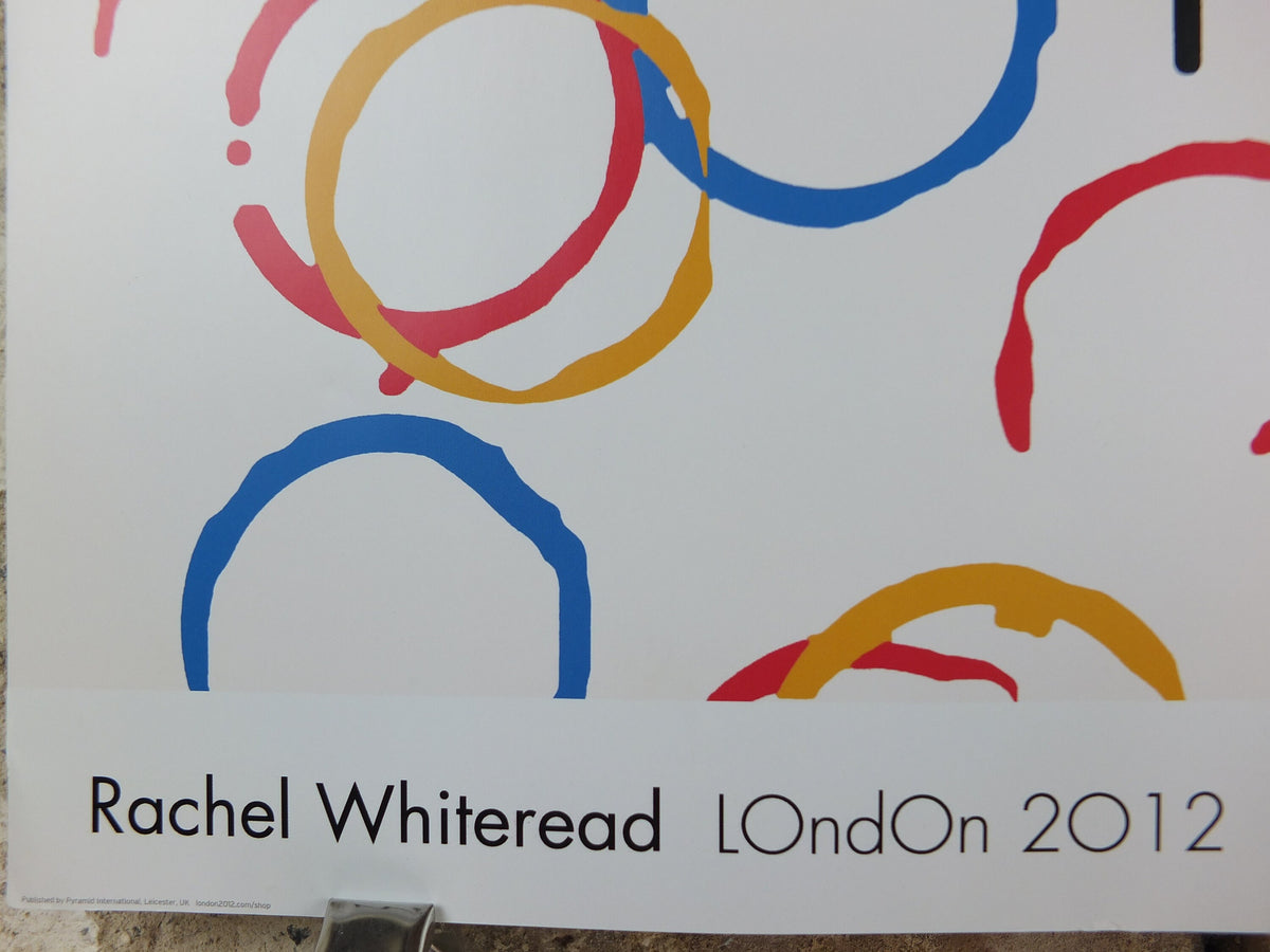 2012 London Olympics Poster, Rachel Whiteread, Olympic Rings, LondOn 2012, XXX Olympiad, post modern, sport wall art decor