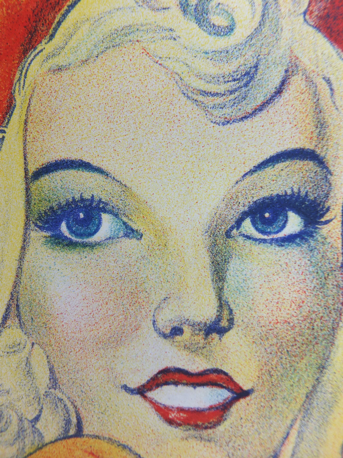 1930s Little Red Riding Hood Pantomime Poster, panto theatre from Taylors of Wombwell Yorkshire, lithograph wall art decor