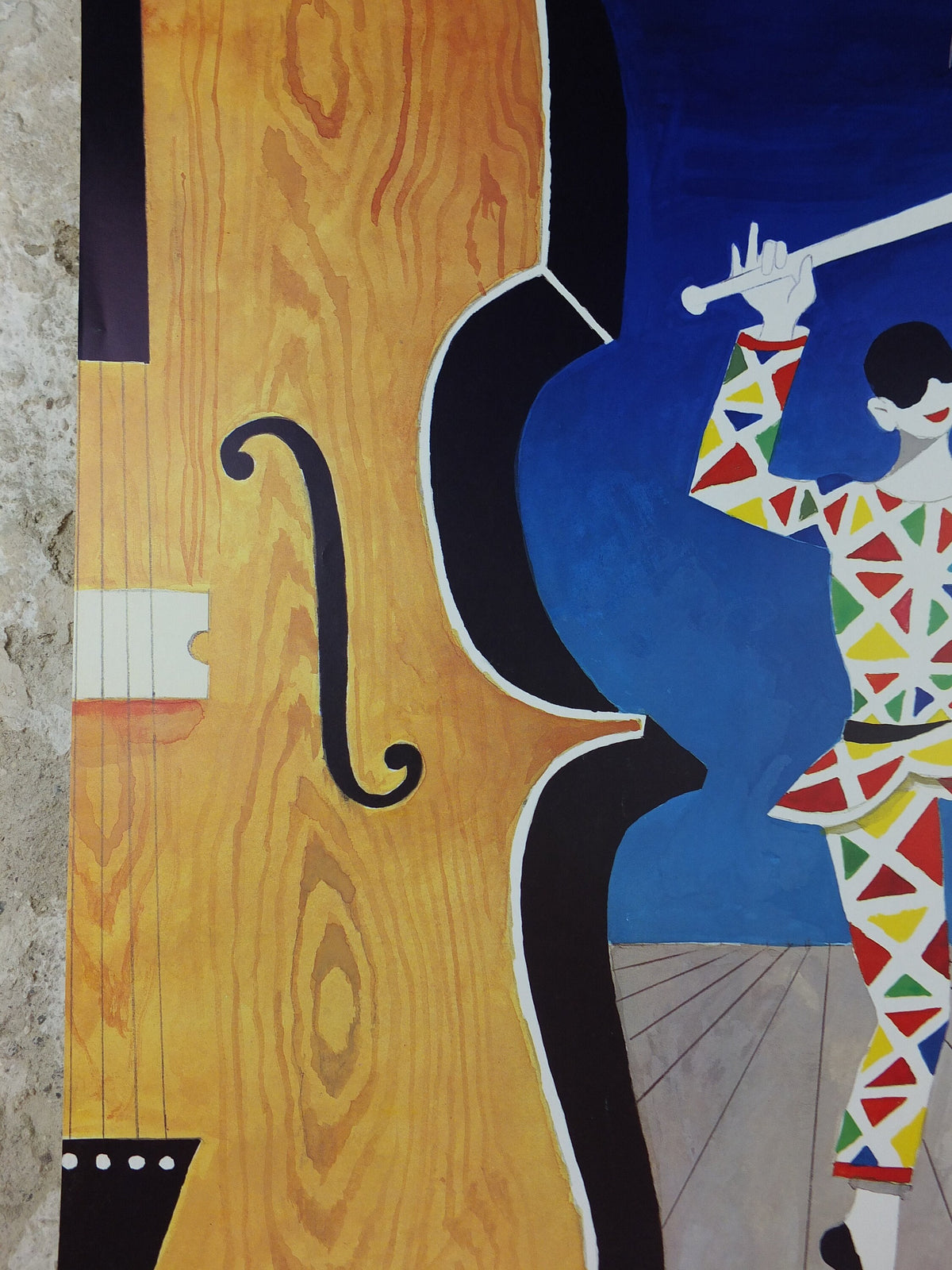 1985 Tivoli Gardens Poster, Copenhagen Amusement Park in Denmark by Gunvor Ask, Violin Pop Art, Travel tourism vacation wall art decor