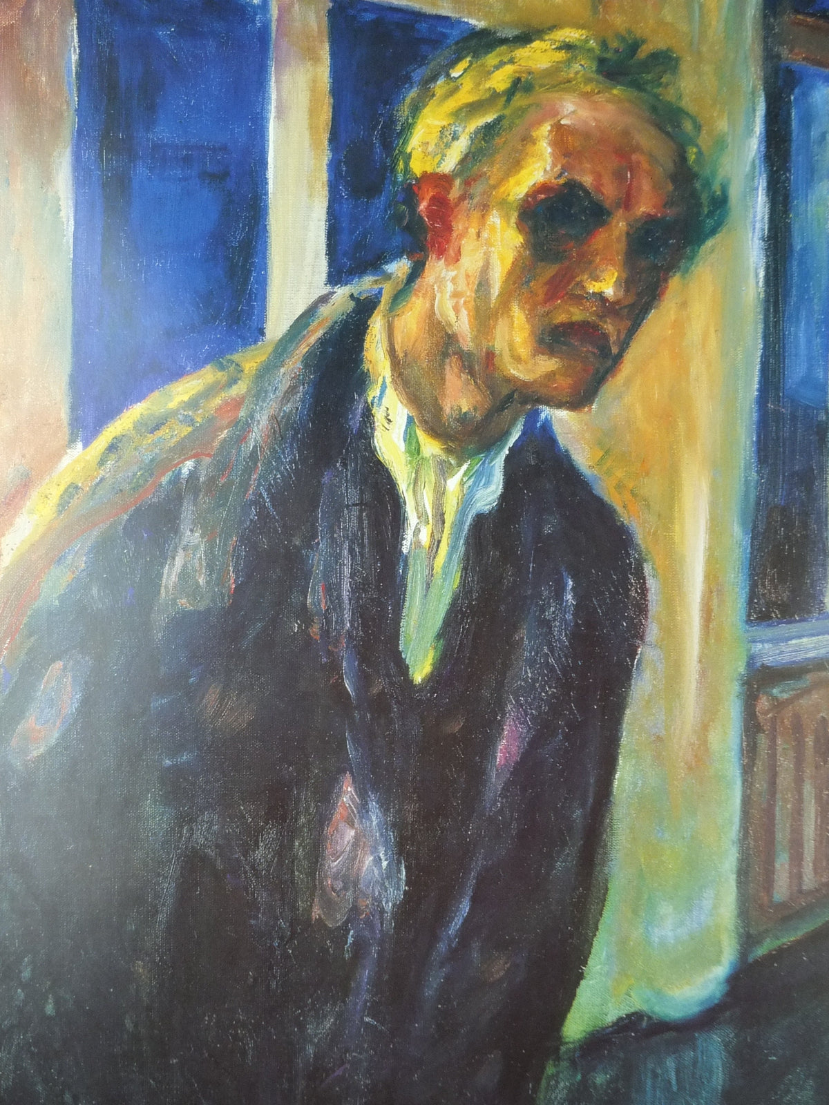 1991 Edvard Munch Poster, The Night Wanderer 1923 1924, Aarhus KunstMuseum, Expressionism, Symbolism, gallery exhibition, wall art decor