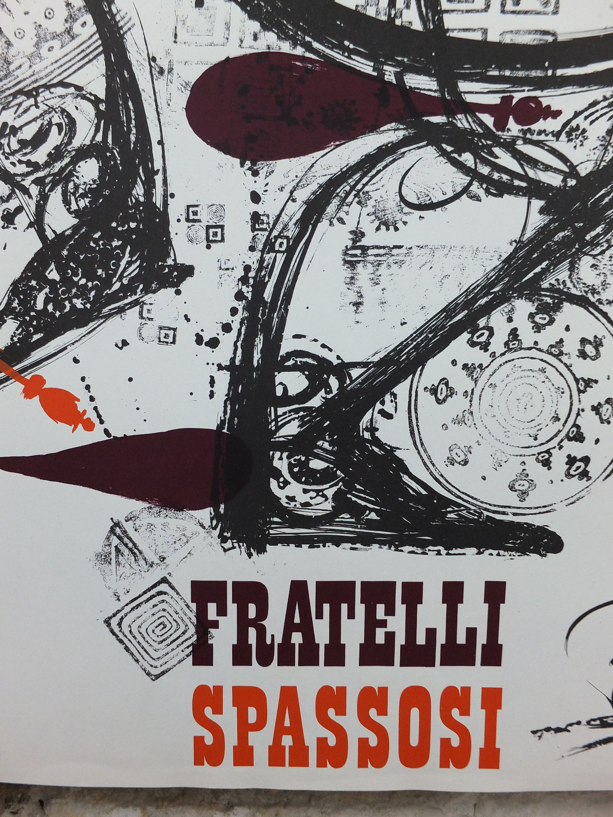 1966 Bjørn Wiinblad Poster, The Chuckle Brothers, Fratelli Spassosi, Juggling and Italian Performing Arts, theatre wall art decor