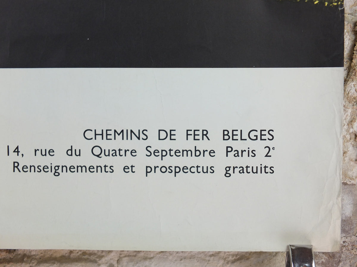 1961 International Fair Brussels Poster, Original Vintage Belgian, 34th Bruxelles Fair, Advertising print, wall art retro decor