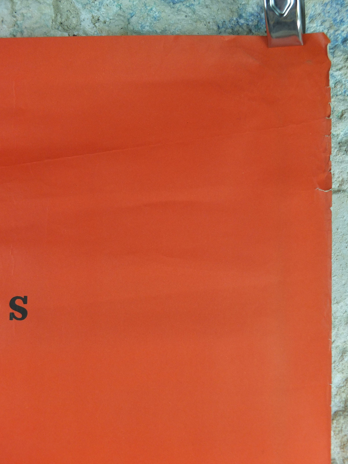 1955 Sculpture Poster, very orange biennial sculpture from Middleheim region of Antwerp or Anvers, artist gallery exhibition, wall art decor