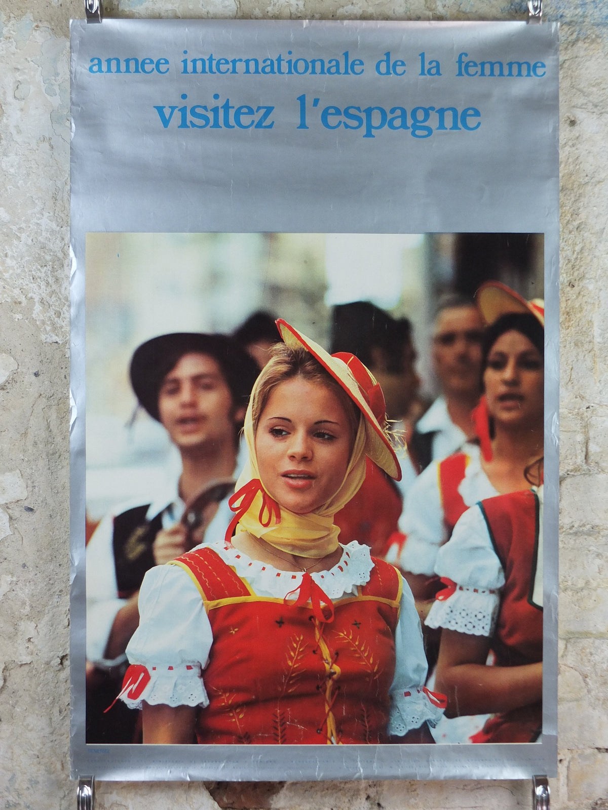 1975 International Womens Year Poster, Tenerife Spain, annee internationale de la femme, United Nations, feminist wall art decor