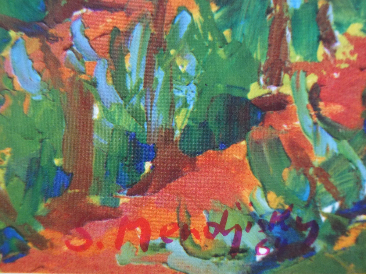 1964 Serge Mendjisky Poster, A rural country scene from the south of France, Impressionism, gallery exhibition, wall art decor