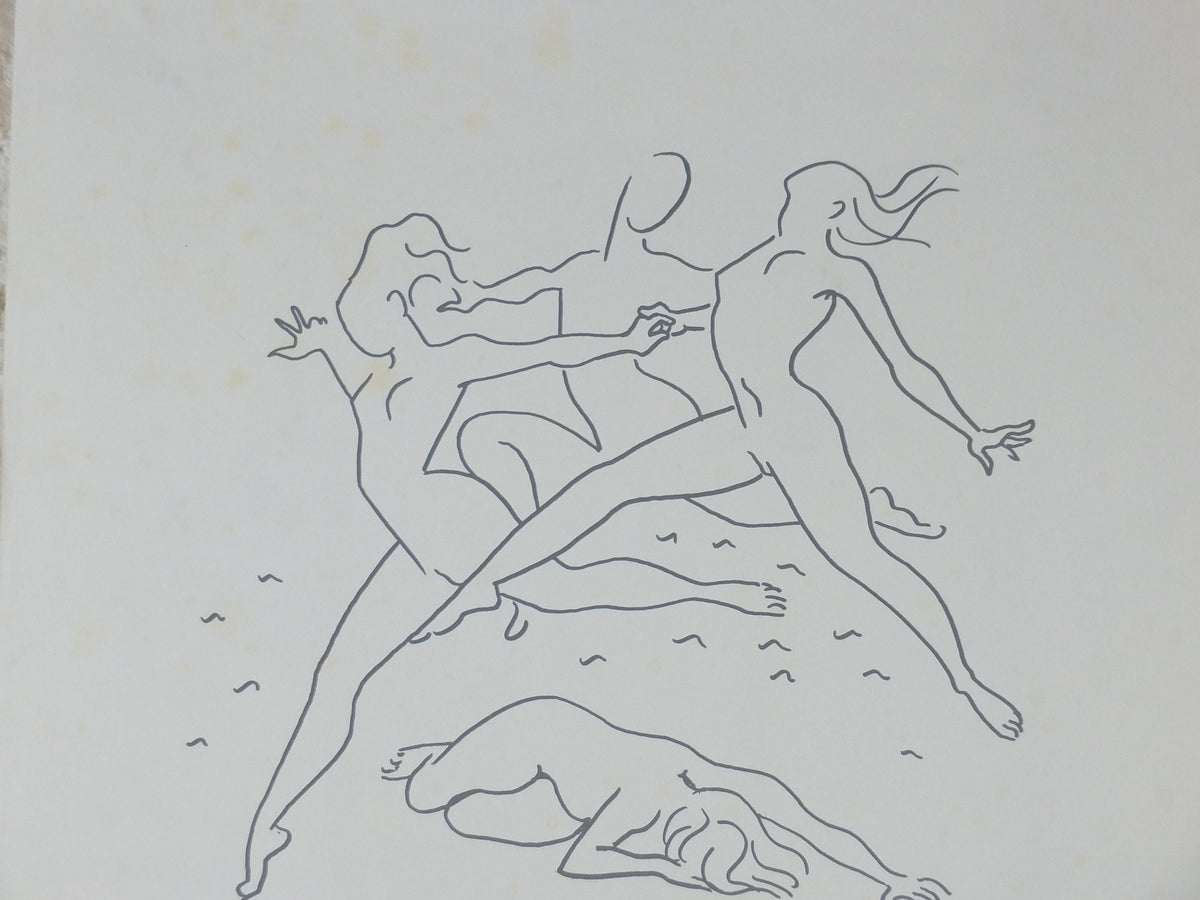 1965 Marianne Clouzot Poster, la jeune fille et la mort, the girl and death, surrealist avant-garde Dada, gallery exhibition wall art decor