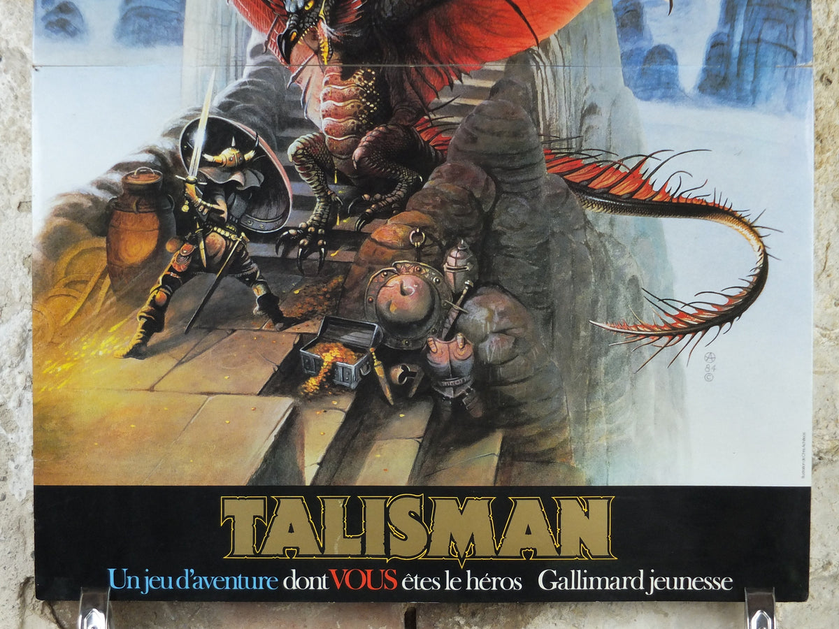 1983 Talisman Poster, The Magical Quest Game from Games Workshop, 1st and 2nd Edition picture by Chris Achilleos, fantasy wall art decor
