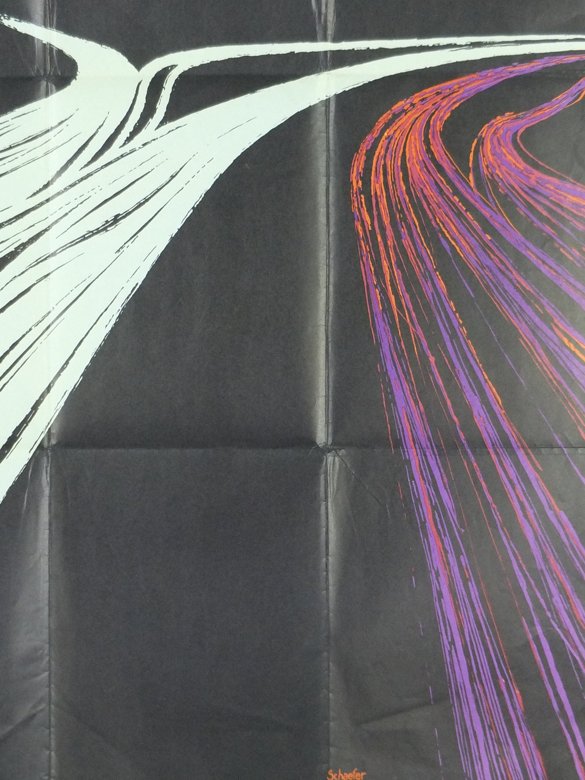 1967 French Motorways Poster, Caisse Nationale Des Autoroutes CNA, by Schaefer, French Highways, Bonds and financial loans, wall art decor