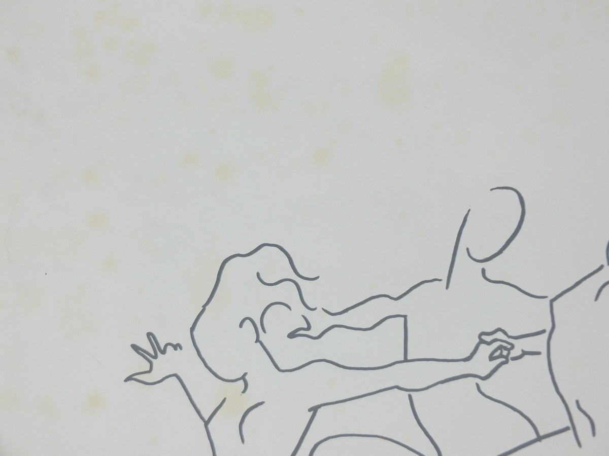1965 Marianne Clouzot Poster, la jeune fille et la mort, the girl and death, surrealist avant-garde Dada, gallery exhibition wall art decor