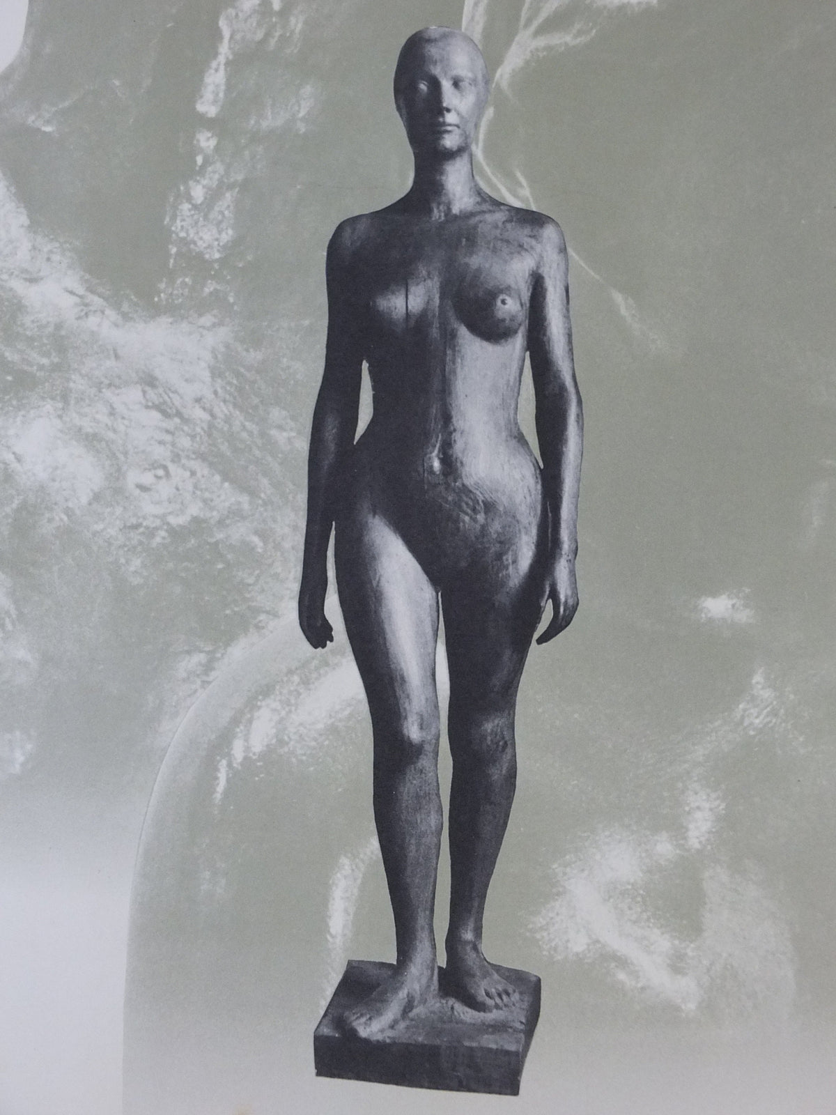 1962 Auguste Rodin Poster, female nude sculpture, Rodin Maillol Derbre, artist gallery exhibition, wall art decor