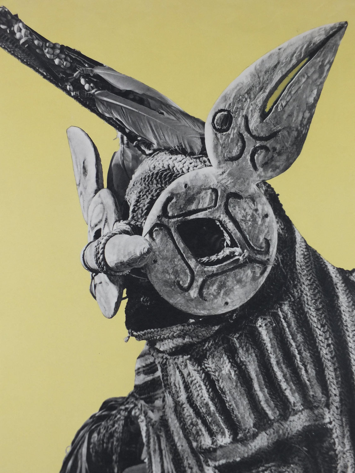 1959 Masquerade Mask Poster, Le Masque, Musee Guimet, surrealism, photography gallery exhibition, wall art decor