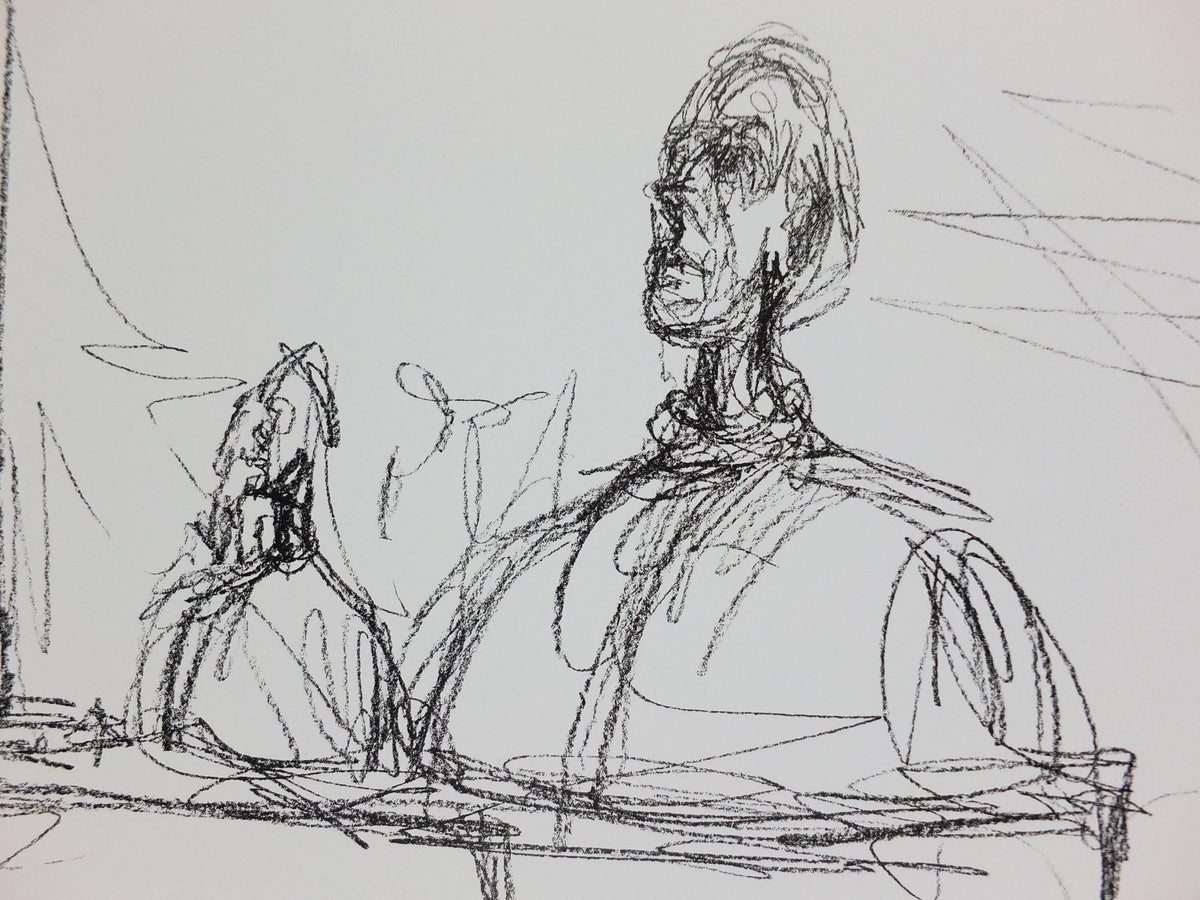 2005 Alberto Giacometti Poster, Buste 1954, Surrealism, Cubism and Expressionism, Fondation Maeght gallery exhibition, wall art decor
