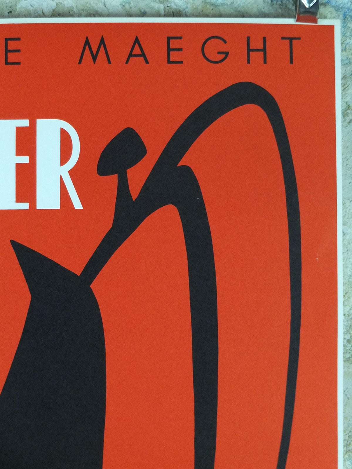 1959 Alexander Calder Poster, Stabile Noir, Abstract, Galerie Maeght Paris, Innovative Mobiles artist, gallery exhibition, wall art decor