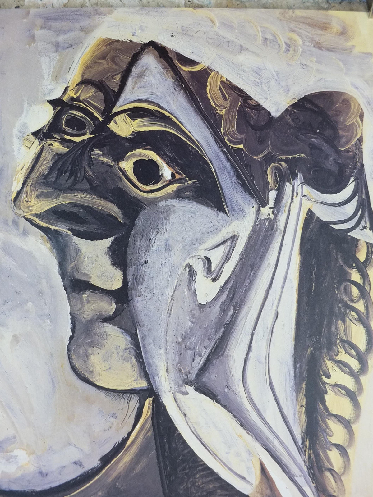 1989 Pablo Picasso Poster, Femme Assise 1971, Seated Woman, Fondation Maeght, Paris, Impression gallery exhibition, wall art decor