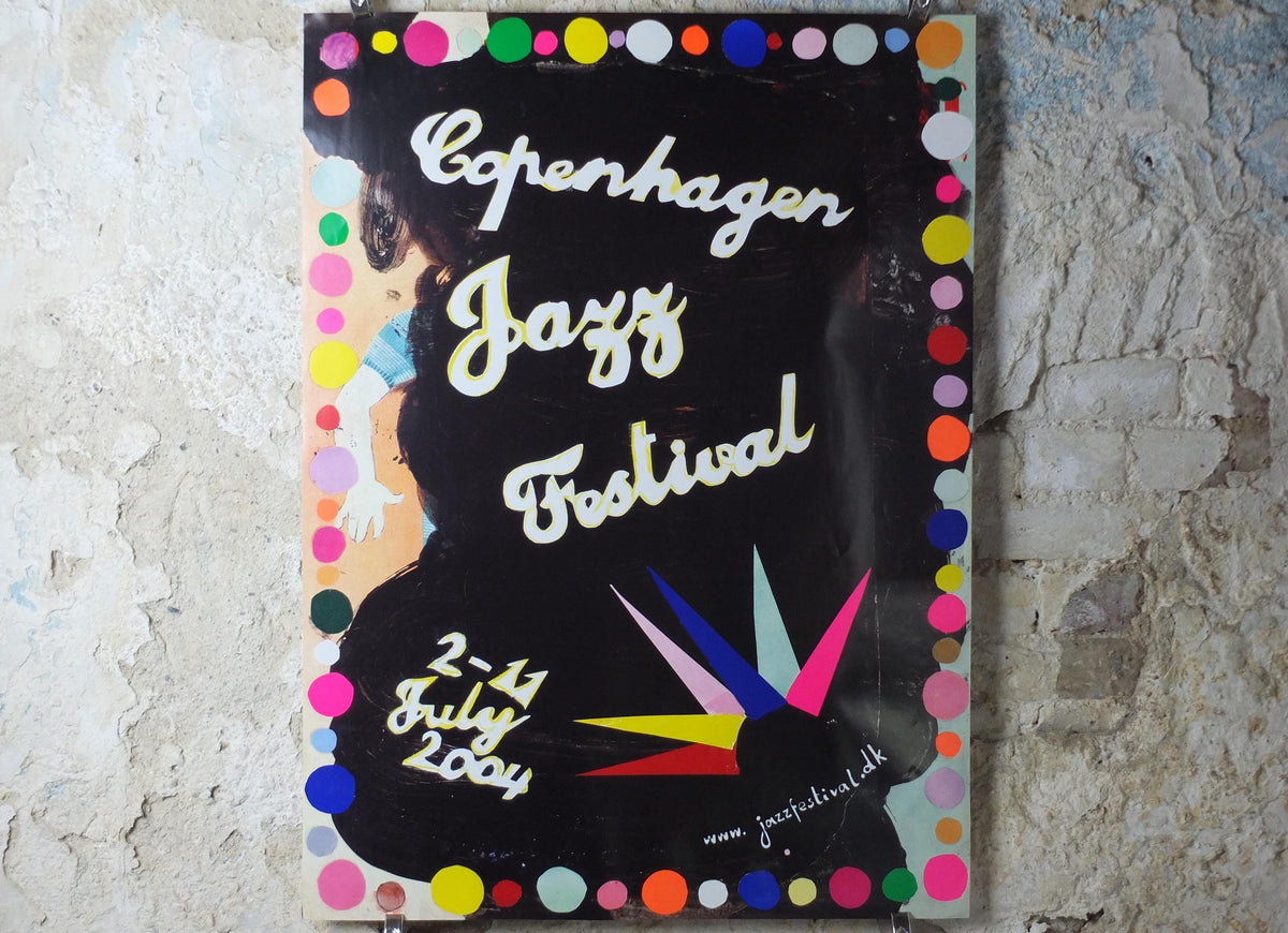 2004 Copenhagen Jazz Festival Poster, by Evren Tekinoktay, Denmark, music, wall art decor
