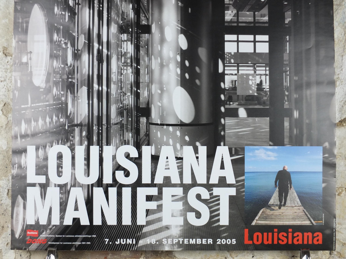 2005 Jean Nouvel Poster, Louisiana Manifesto, Louisiana Museum of Modern Art, manifest architecture, retro wall art decor